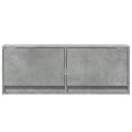 vidaXL TV nástenná skrinka s LED svetlami betónovo sivá 100x31x38 cm