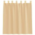 vidaXL Voile Záclony so slučkami 2 ks Piesková 140x140 cm