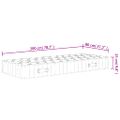 vidaXL Taštičkový pružinový matrac stredne tvrdý 80x200 cm