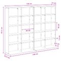 vidaXL CD Skrinka 2 ks Betónovo sivá 65 x 23,5 x 97,5 cm
