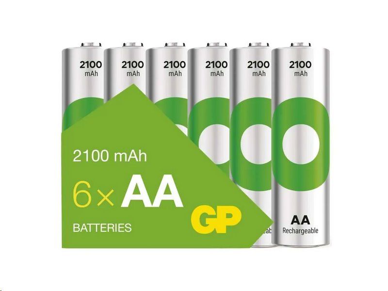 Nabíjacia batéria GP ReCyko 2100 AA (HR6), 6 ks --CENA BLIST--
