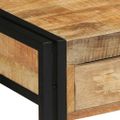 vidaXL Konzolový stôl Hnedá 120 x 33 x 75 cm Masívne mango drevo