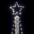 vidaXL LED vianočný stromček 483 LED studená biela 240 cm