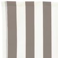 vidaXL Náhradná látka na markízu pre 5x3 m Svetlosivé a biele pruhy