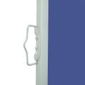 vidaXL Zaťahovacia bočná markíza na terasu 117x514 cm, modrá