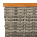 vidaXL Kryt na podstavec slnečníka sivý 70x70x25 cm polyratan a akácia