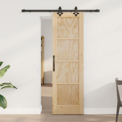 vidaXL Posuvné dvere ORKDAL Prírodná 61 x 198,5 cm Borovicový masív