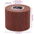 vidaXL Brúsne valce 3 ks Hnedá 12 x 12 x 10 cm Syntetické vlákno