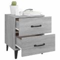 vidaXL Nočné stolíky 2 ks sivý dub sonoma 40x35x47,5 cm