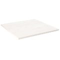 vidaXL Stolová doska biela 80x80x2,5 cm masívna borovica štvorcová