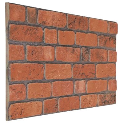 vidaXL Nástenné panely 10 pcs Tehlová 100 x 50 cm EPS pena
