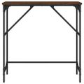 vidaXL Konzolový stolík hnedý dub 75x32x75 cm kompozitné drevo