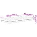 vidaXL Penový matrac biely 90x220 cm tvrdosť H2 H3