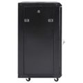 vidaXL 15U Nástenná serverová skriňa 19" IP20 čierna 60x45x86 cm