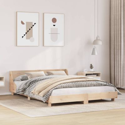 vidaXL Posteľ bez matraca 140x190 cm borovicový masív