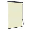 vidaXL Vonkajšia zatemňovacia roleta 120x250 cm krémová