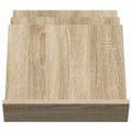 vidaXL Regál na časopisy Sonoma dub 53 x 40 x 28,5 cm Kompozitné drevo