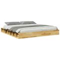 VidaXL Rám postele bez matraca 180x200 cm Dub z masívneho dreva