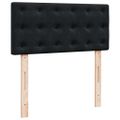 vidaXL Osmanský rám postele s matracom čierna 90x190 cm zamat