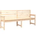 vidaXL Záhradná lavica 203,5x48x91,5 cm masívna borovica