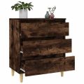 vidaXL Komoda dymový dub 60x35x70 cm spracované drevo