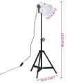 vidaXL Podlahová lampa 25 W biela 35x35x65/95 cm E27