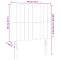vidaXL Čelo postele s LED tmavozelené 90x5x118/128 cm zamat