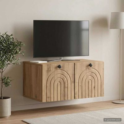 vidaXL Nástenná TV skrinka 59,5 x 41 x 30 cm Dub artisan