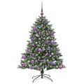 vidaXL Umelý vianočný stromček Zelená 120 cm PVC, plast a oceľ