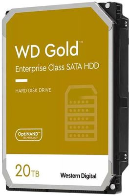 HDD 20TB WD202KRYZ Gold 512MB SATAIII Pevný disk, interný, 20TB, SATA III, 3,5", 7200rpm, 512MB