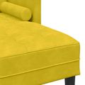 vidaXL Sada pohoviek 2 ks Žltá Polyester
