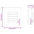 vidaXL Exteriérové nástenné svietidlo 2 ks Strieborná 23,5 x 9 x 26 cm