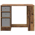 vidaXL Stôl Staré drevo 100 x 40 x 75 cm Kompozitné drevo