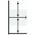 vidaXL Skladacia sprchová zástena polopriehľadné ESG sklo 110x190 cm