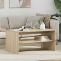 vidaXL Konferenčný stolík Sonoma dub 80 x 50 x 40 cm Kompozitné drevo