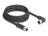 M12 kábel L-coded 4 pin samec rovný na