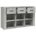 vidaXL Komoda betónovosivá 100x30x59,5 cm spracované drevo