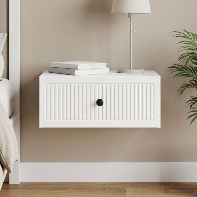 vidaXL Nočný stolík Biela 49 x 34,5 x 20 cm Kompozitné drevo