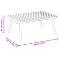 vidaXL Záhradný konferenčný stolík 90x55x35 cm masívne akáciové drevo