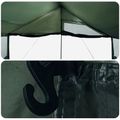 vidaXL Rodinný stan Armádna zelená 450 x 400 x 265 cm Polyester a oceľ