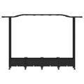 vidaXL Vyvýšený záhon s mriežkou a strechou Čierna 207 x 40 x 129 cm