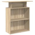 vidaXL Recepčný pult, dub sonoma, 100x40x104 cm, imitácia dreva