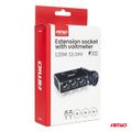 Predlžovacia zásuvka 2x USB0A QC3.0 12/24V 120W 80cm AMiO-04364