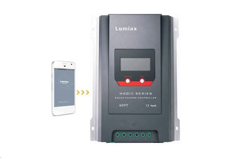 Solárny regulátor MPPT Lumiax 4010-BT, 12–24 V/40 A s bluetooth