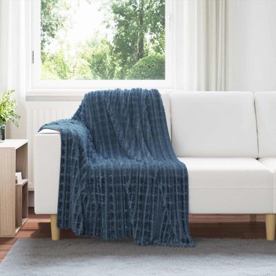 vidaXL Deka Námornícka modrá 150 x 130 cm Flís