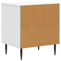 vidaXL Nočný stolík 2 ks Biela 43 x 34,5 x 47,5 cm Kompozitné drevo