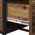 vidaXL Servírovacia skriňa Staré drevo 35,5 x 35 x 76 cm