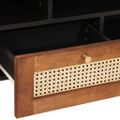 vidaXL TV skrinka Hnedá 100 x 33,5 x 46 cm Masívne mango drevo