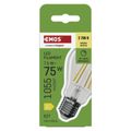 LED žiarovka Filament A60 / E27 / 7,5 W (75 W) / 1 055 lm / teplá biela / stmievateľná