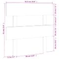 vidaXL Čelo postele medovohnedé 78,5x3x81 cm masívna borovica